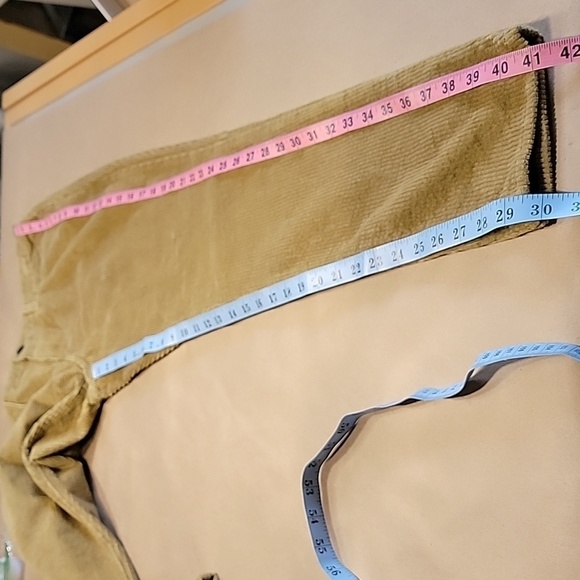 Levi's Size 33 Golden Brown Mustard Colored 721 High Rise Skinny Corduroy Pants - Picture 6 of 14